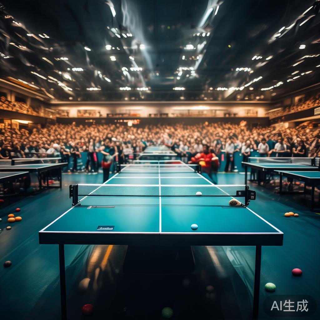 每一场乒乓球赛事都像是一场视觉盛宴，从激烈的扣杀到